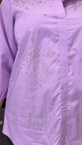 Lavendar swaroski shirt